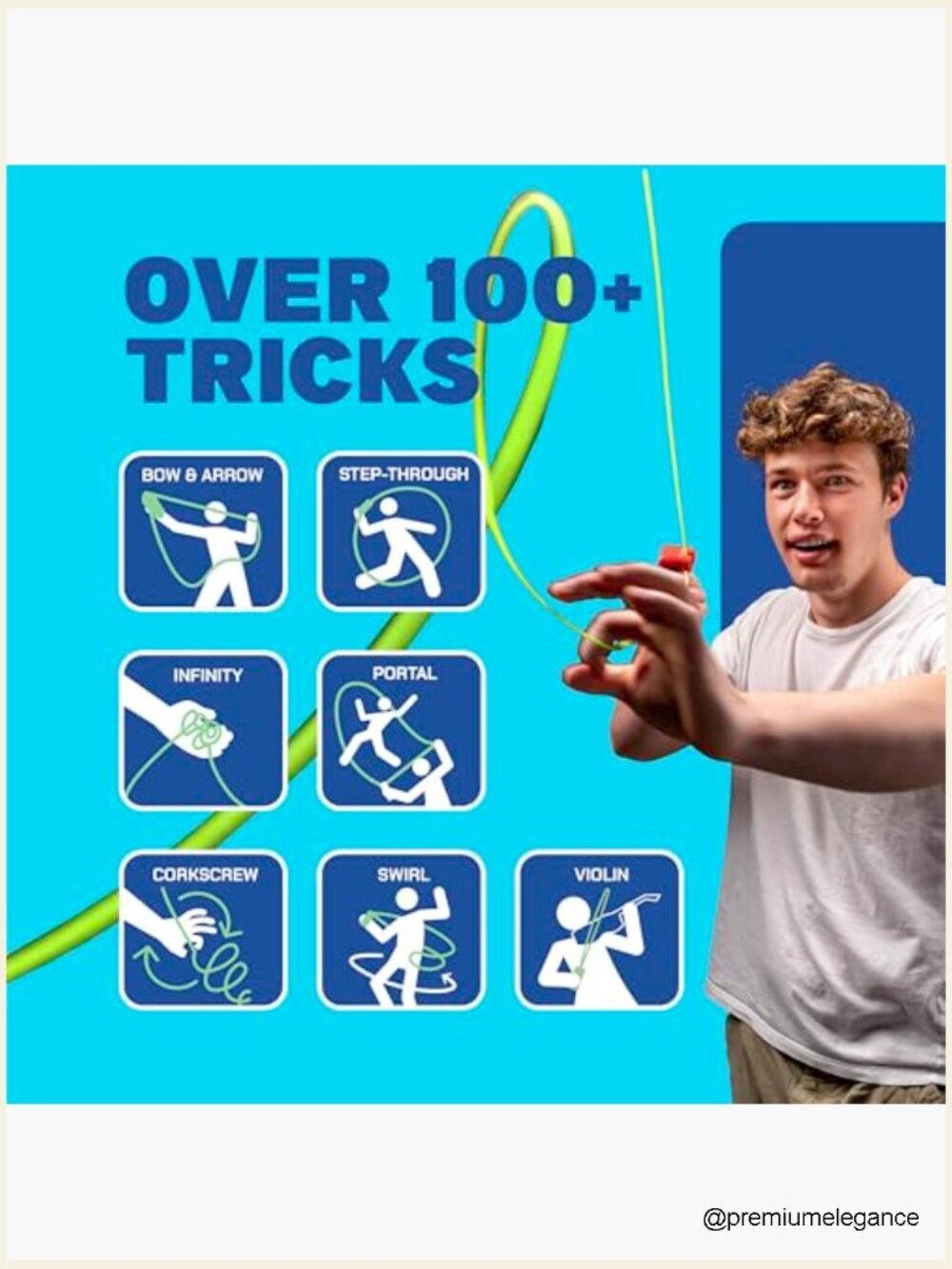 String Launcher Toy - Rope Loop Flyer for Tricks & Fun - Picture 4 of 6
